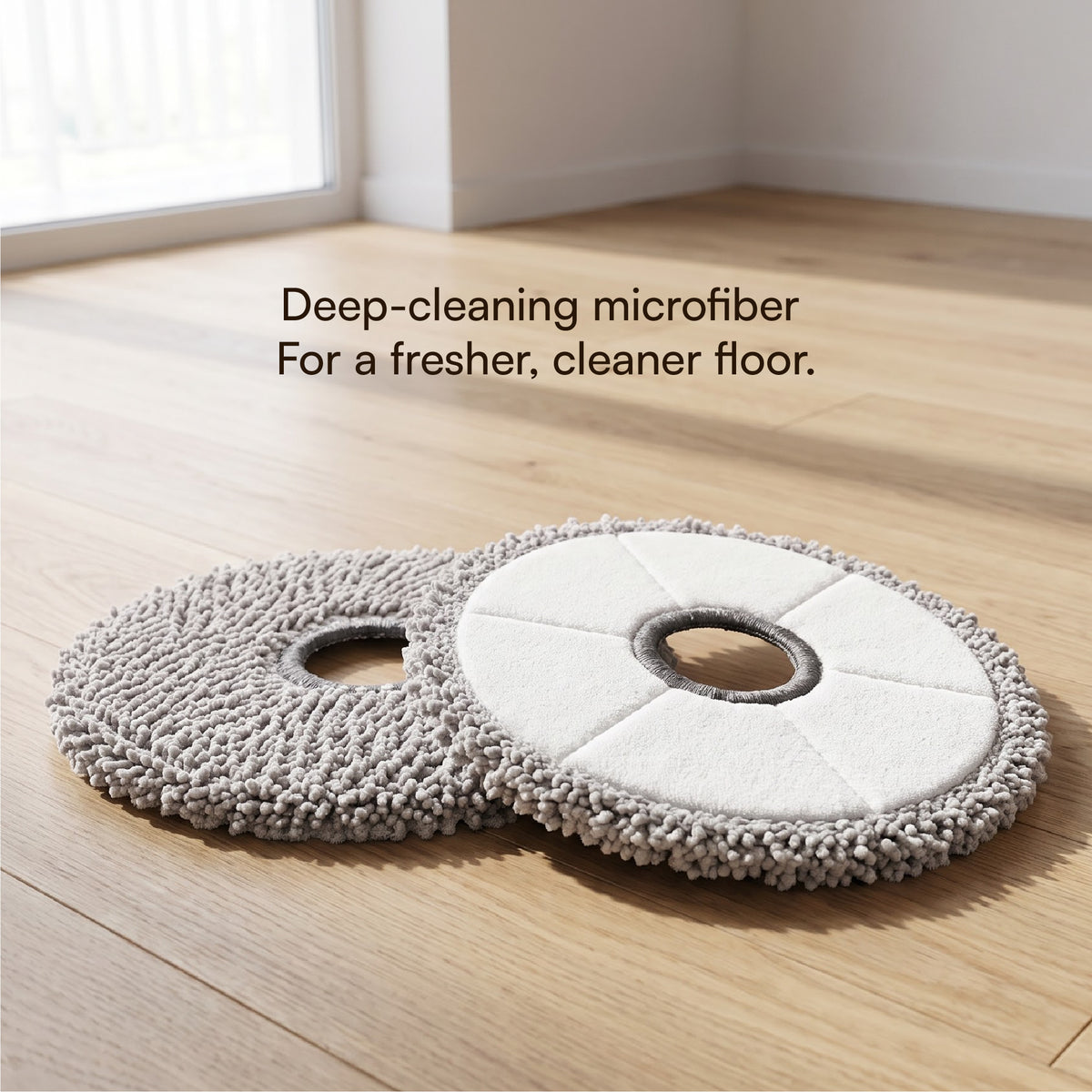 Round Mop Compatible with Eureka Forbs J 15 Pro (Pack of 2)