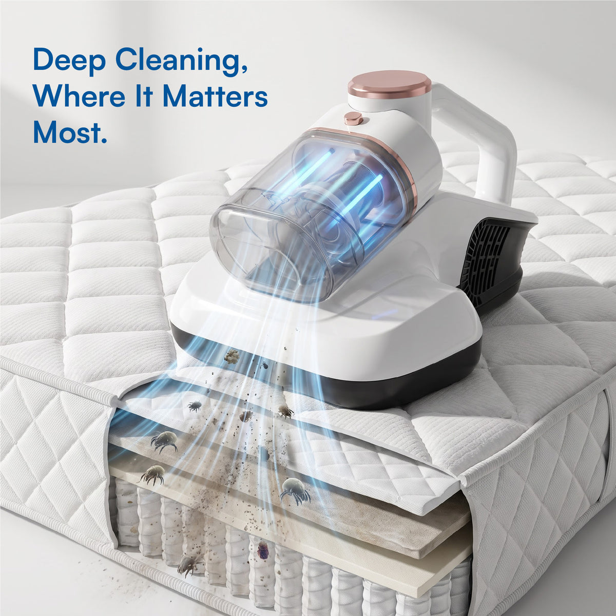 LYQON HB-802 Mite Cleaner | 10,000Pa Cordless Bed Vacuum