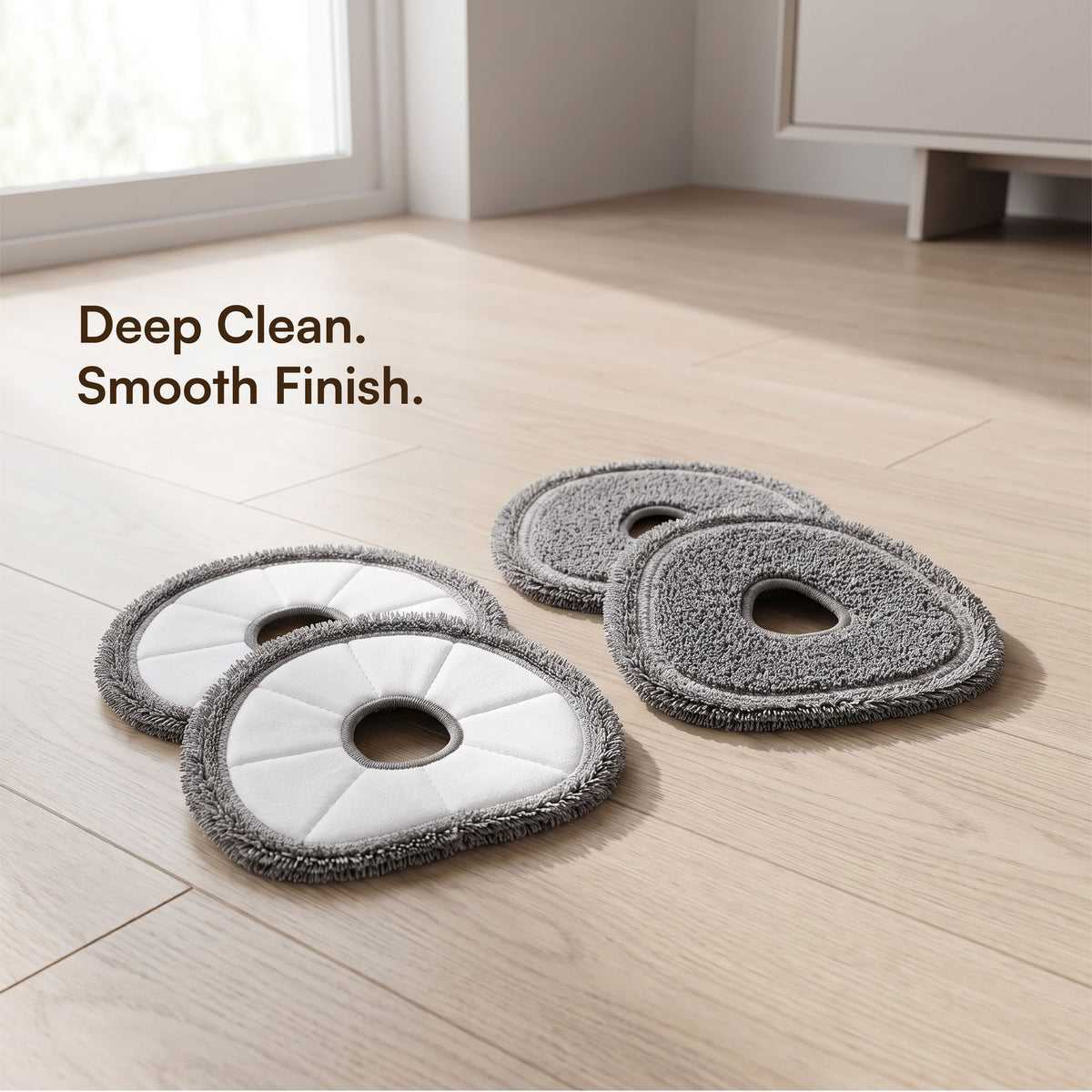 Round Mop Compatible with Narwal Freo X Ultra, X10 Pro, Z10 Pro & Z Ultra ( Pack of 2)