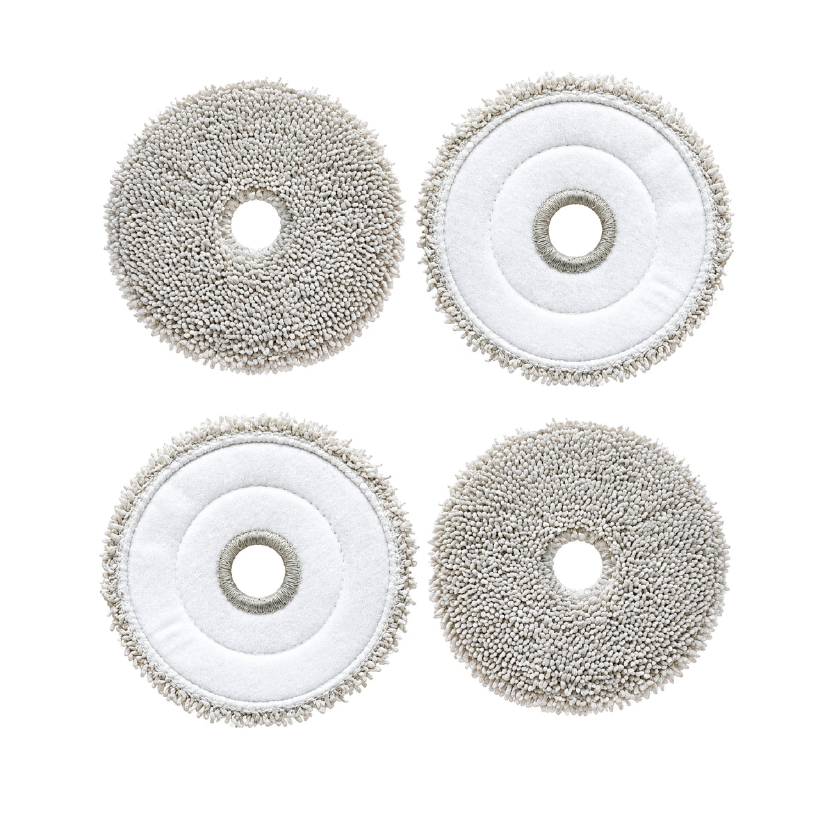 Round Mop Compatible with Ecovacs Mini Omni & Mini Omni 2 (Pack of 4)