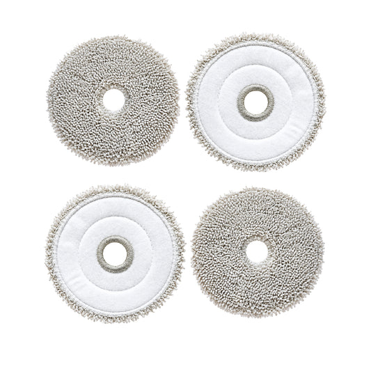 Round Mop Compatible with Ecovacs Mini Omni & Mini Omni 2 (Pack of 4)