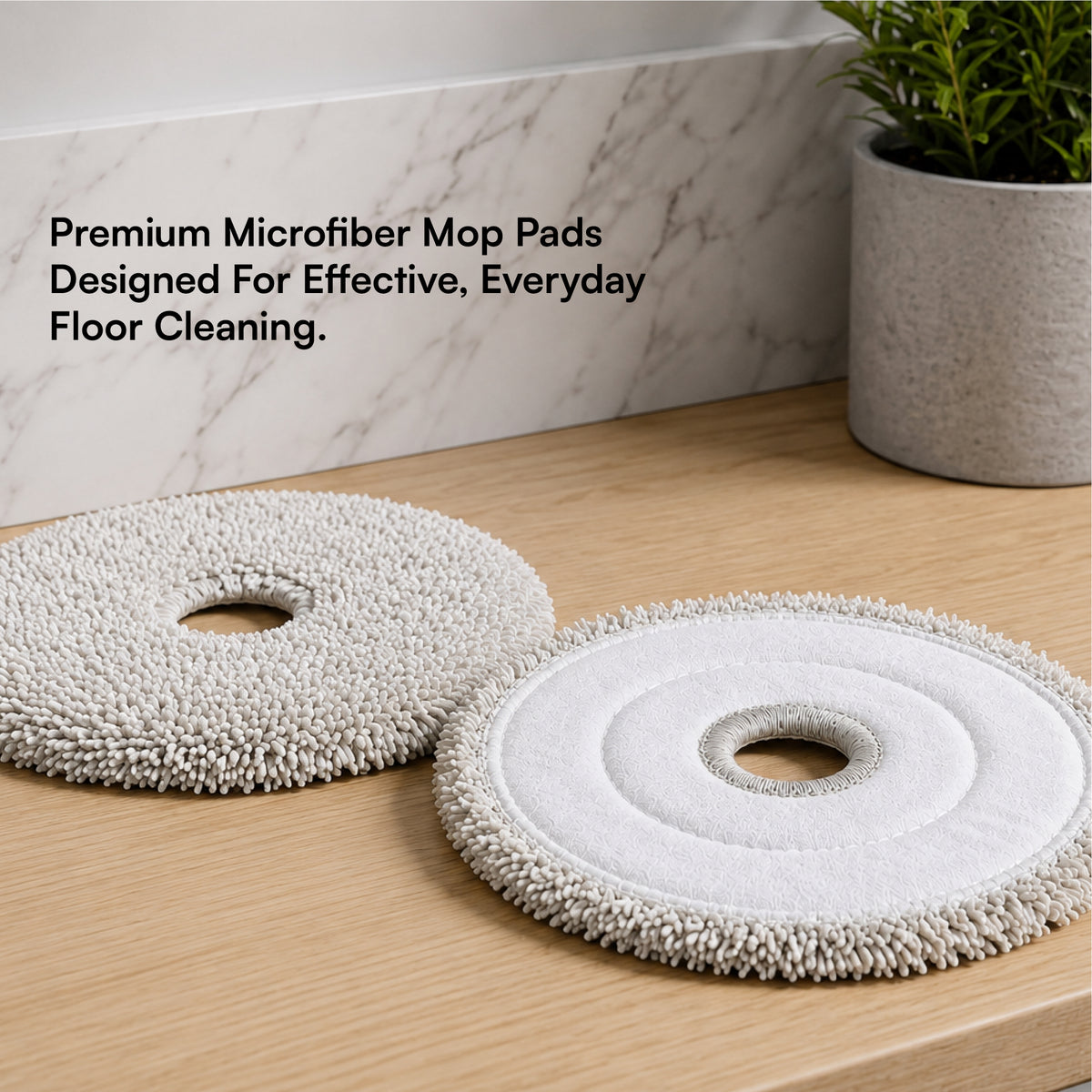 Round Mop Compatible with Ecovacs Mini Omni & Mini Omni 2 (Pack of 4)