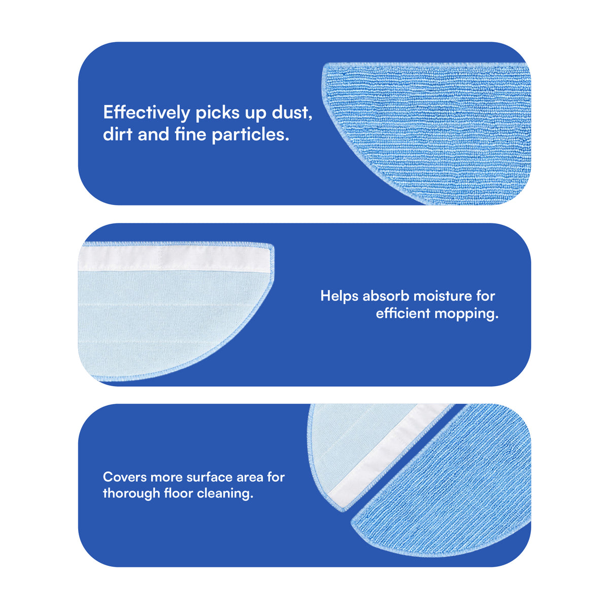 Alien Mop Compatible with iLife A30 Pro (Pack of 2)