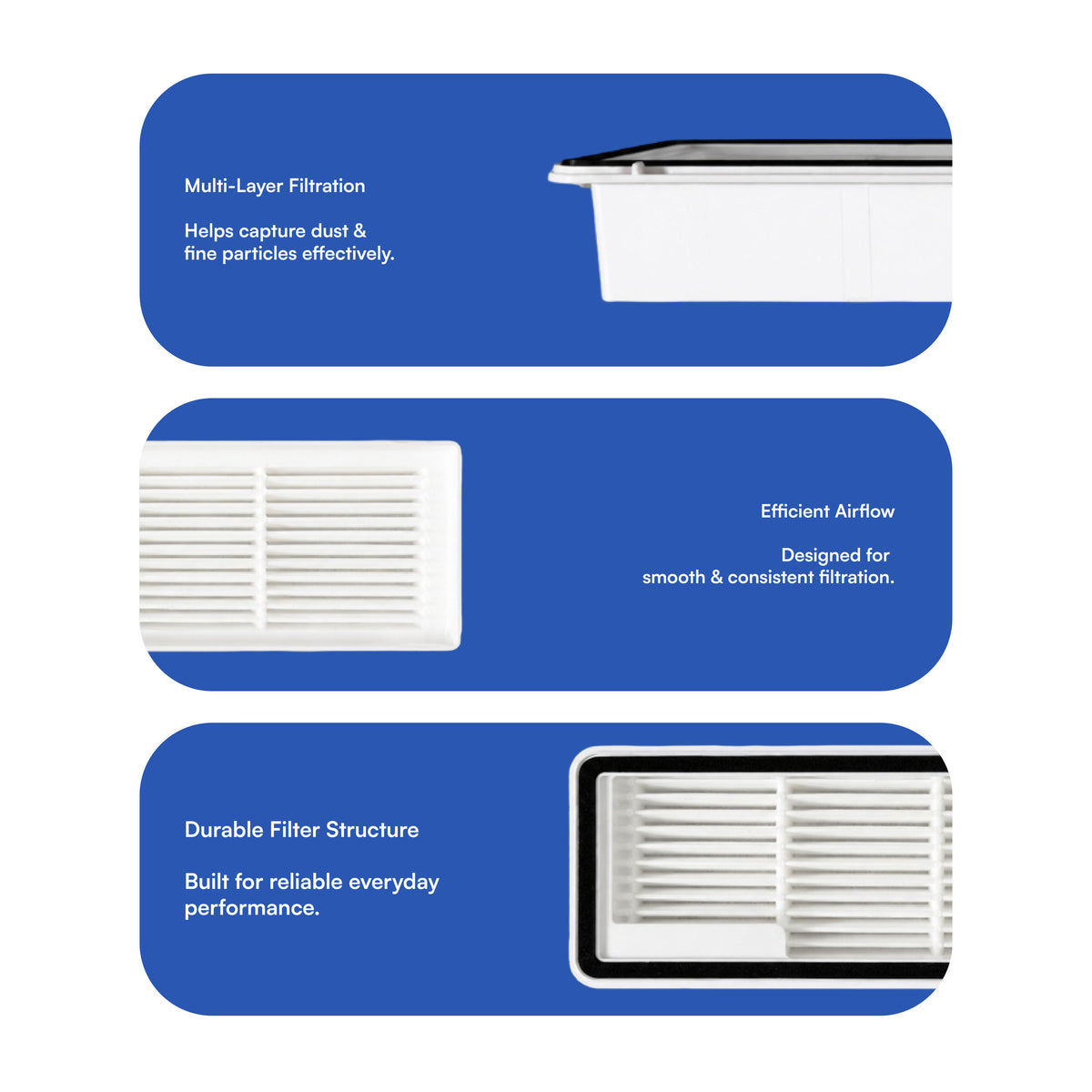 Filter Compatible with Narwal Freo X Ultra, X10 Pro, Z10 Pro, Z Ultra & X Plus ( Pack of 2)